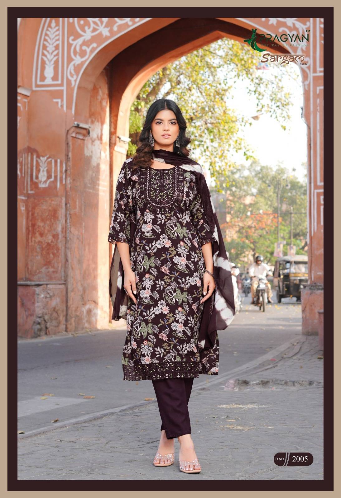 SARGAM VOL 2 By PRAGYAN Designer Ethnic Wear Collection Rayon Kurtis At Wholesale Price
